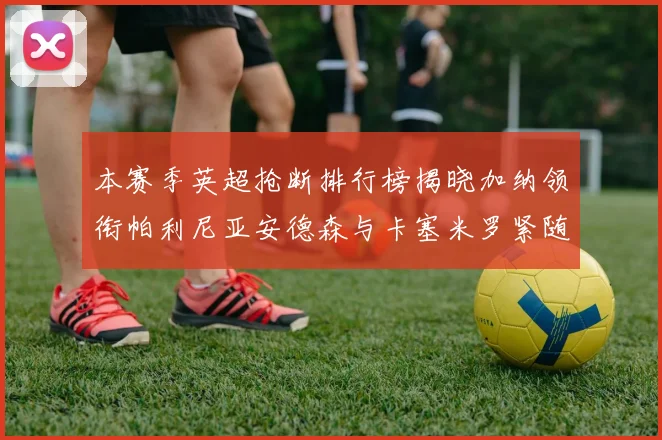 本赛季英超抢断排行榜揭晓加纳领衔帕利尼亚安德森与卡塞米罗紧随其后